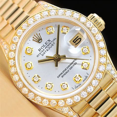 1991 ladies rolex presidential diamond bezal|ladies diamond rolex watch price.